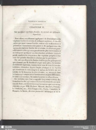 Chapitre II. Sur quelques végétaux fossiles du terrain de sédiment supérieur