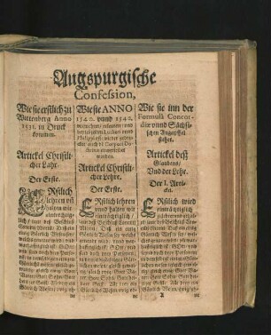 Augspurgische Confession.