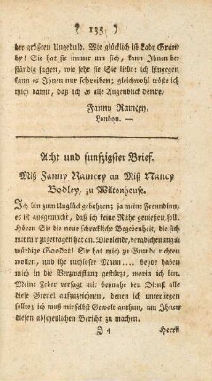 Acht und funfzigster Brief