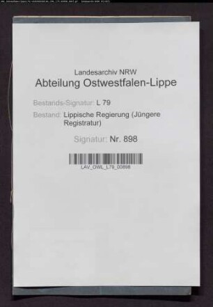 Spezialrechnung über die angekaufte sog. Burg