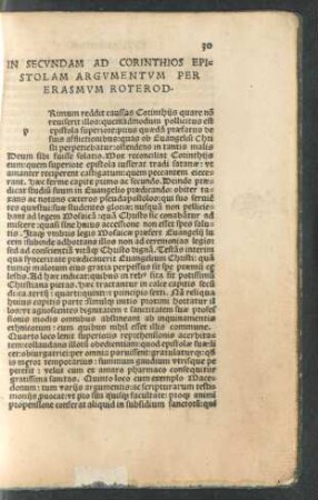 In Secundam Ad Corinthios Epistolam Argumentum ...