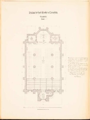 Katholische Kirche, Leinefelde: Grundriss und Text