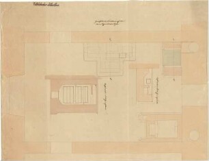 Gärtner, Friedrich von; München; Wittelsbacherpalast - Konditorei (Grundriss)