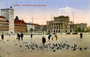 Leipzig: Taubenidyll auf dem Augustusplatz