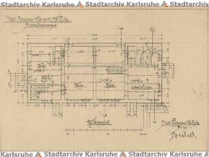 Beichel, Friedrich. Klärwerk Neureut. Dienstwohngebäude
