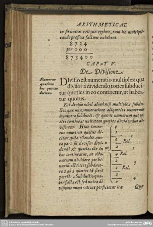 CAPUT V. De Divisione.