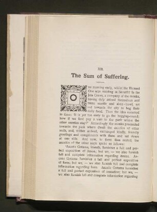 XIII. The Sum of Suffering.