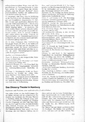 Das Ohnsorg-Theater in Hamburg