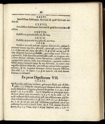 Ex parte Digestorum VII.