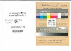 Entnazifizierung Fritz Reinshagen , geb. 06.02.1897 (Kaufmann)