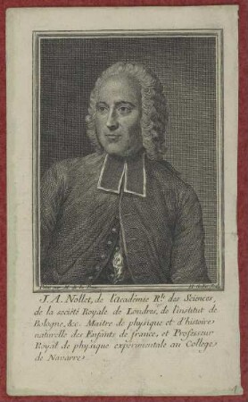 Bildnis des Jean-Antoine Nollet