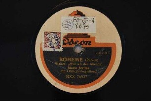 Boheme : Walzer: "Will ich des Abends" / (Puccini)