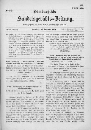 No. 52. 31. Dezember 1870