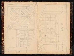 Skizzenbuch: Rathaus, Duderstadt: Rathaus Duderstadt. Fassadendetails