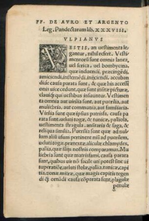 Leg. Pandectarum lib. XXXVIII.