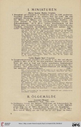 II. Ölgemälde (Nr. 1b - 9)