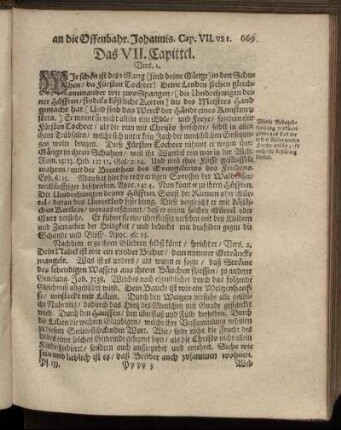 Das VII. Capittel