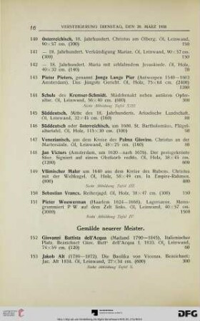 Gemälde neuerer Meister (Nr. 152-210)