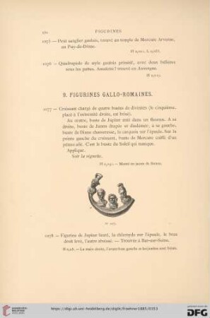 9. Figurines Gallo-Romaines (No. 1077 - 1156)