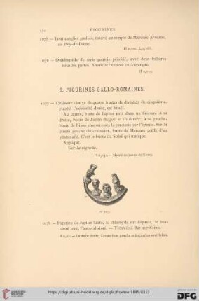 9. Figurines Gallo-Romaines (No. 1077 - 1156)