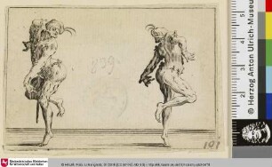 [Zwei Pantalone tanzend]