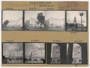 Nördliche Platzbebauung am Frankfurter Tor. Berlin, Friedrichshain, Karl-Marx-Allee (vor 1961 Stalinallee)/Frankfurter Tor