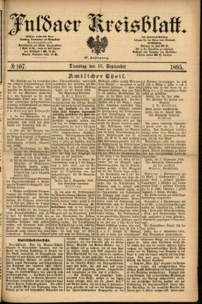Ausgabe vom Dienstag, den 10. September 1895.