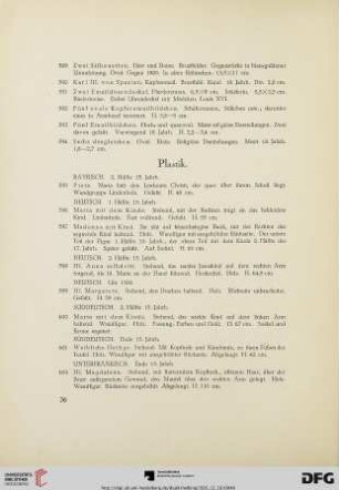Plastik (Nr. 595-649)