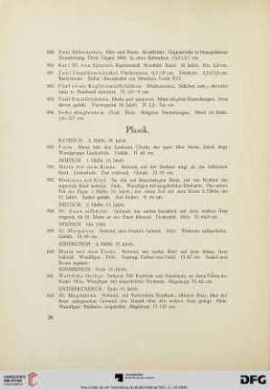 Plastik (Nr. 595-649)