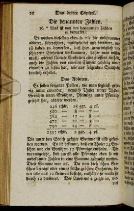 Die benannten Zahlen.