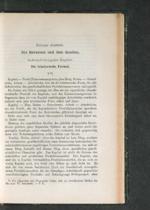 Siebenter Abschnitt. Die Revenuen und ihre Quellen