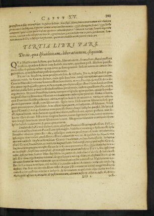 Tertia Libri Pars.