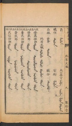 外省文職 = Tulergi goloi bithei hafan