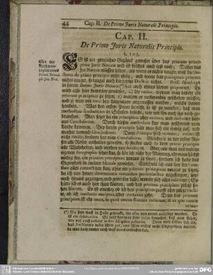Cap. II. De Primo Iuris Naturalis Principio