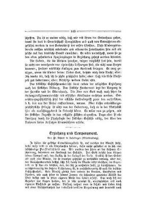 Erziehung und Temperament