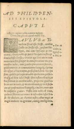 Ad Philippenses Epistola.