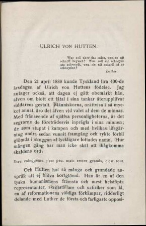 Ulrich von Hutten.