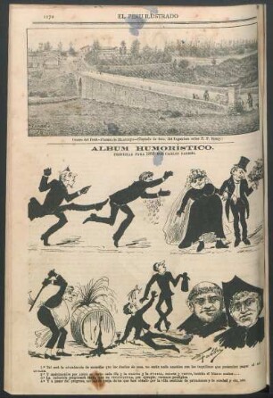 Álbum humorístico. : Profecías para 1889 por Carlos Fabbri.