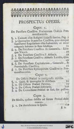 Prospectus Operis.