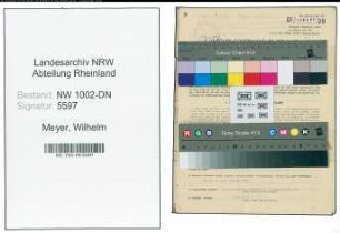 Entnazifizierung Wilhelm Meyer, geb. 07.05.1890 (Geschaeftsf.)