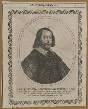 Bildnis des Maximilianus Henricus, Erzbischof von Köln