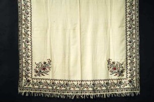 Kaschmirschal mit buntem Blumenmuster