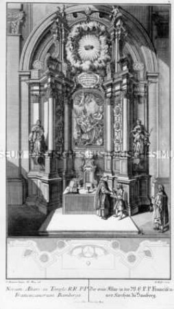 Altar, Blatt 5 aus der Mappe "Altäre und Beichtstuhl aus Bamberg"