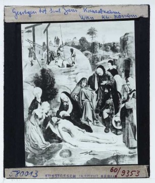 Geertgen, Die Beweinung Christi (Wien KHM GG 991)