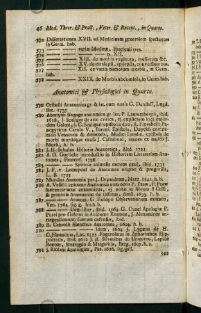 Anatomici & Physioligici