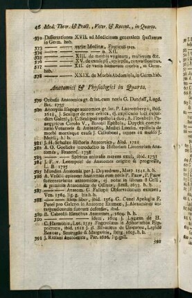 Anatomici & Physioligici