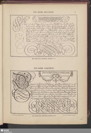 Alte deutsche Kurrentschrift und alte deutsche Kanzleischrift