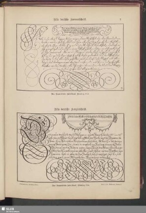 Alte deutsche Kurrentschrift und alte deutsche Kanzleischrift