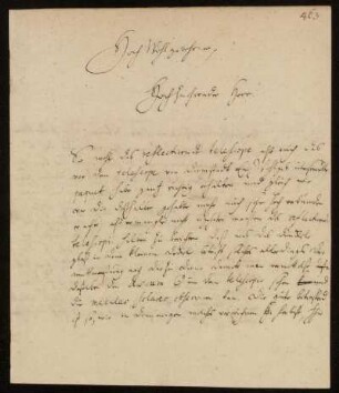 Brief von Christian Ludwig Gersten an Johann Friedrich von Uffenbach. Gießen, 10.7.1740