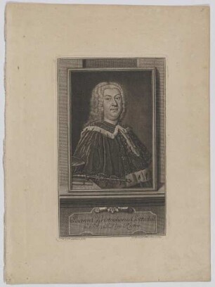 Bildnis des Joann Christophorus Gottsched